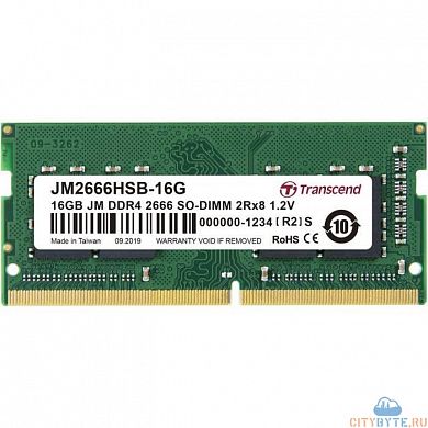 Оперативная память Transcend JM2666HSB-16G DDR4 16 Гб SIMM 2 666 МГц