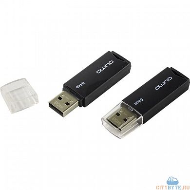 USB-флешка Qumo QM64GUD-TRP-Black USB 2.0 64 Гб черный