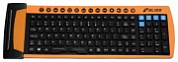 Клавиатура Bliss Flexible Keyboard MFR125 Black-Orange USB + PS/2